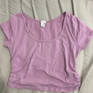 Pink/ Purple Runched up crop top